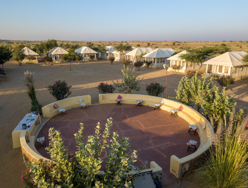 Luxury Camps in Sam Sand Dunes